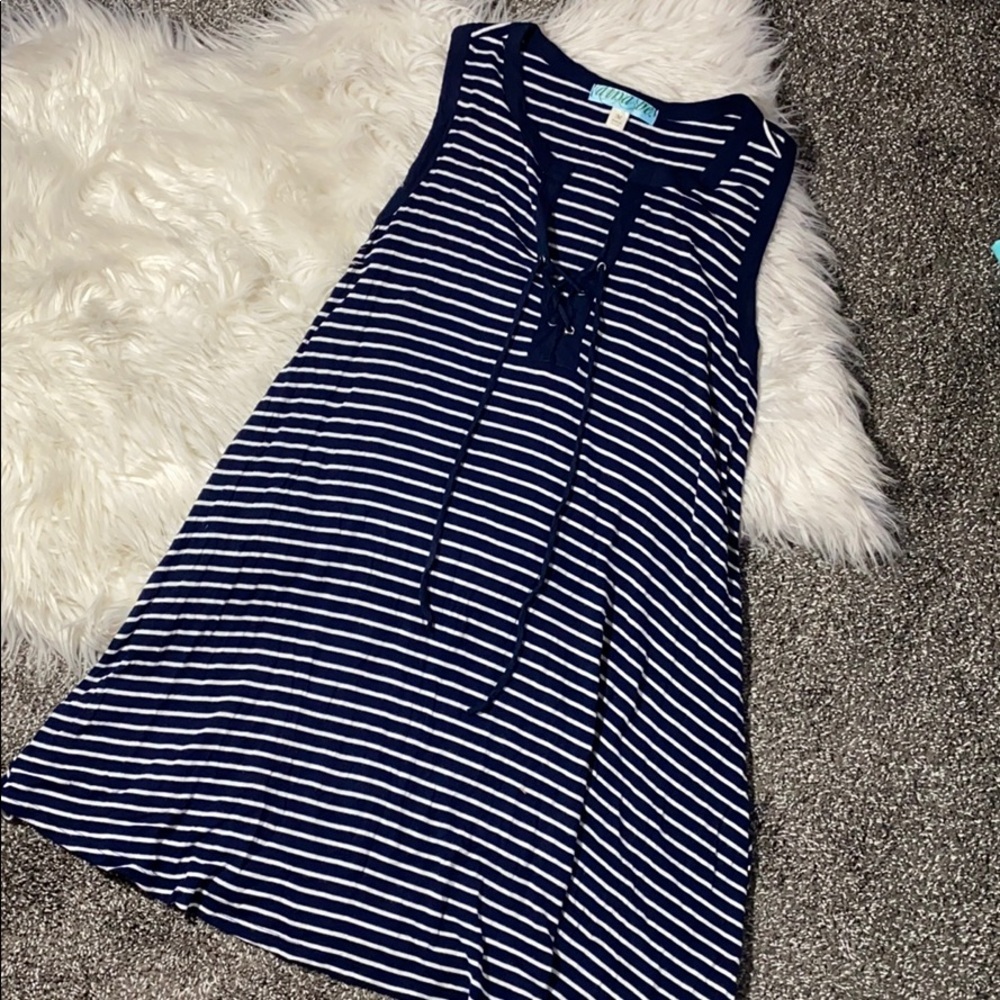 Francesca’s striped shift dress